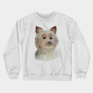 Dogs are grater than people Watercolor cute dachshund puppy Crewneck Sweatshirt